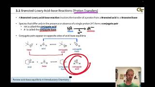 BronstedLowry Theory of Organic Acids and Bases [upl. by Atiuqehc]