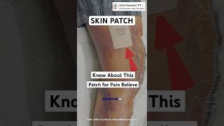 Transdermal patch athulrameshpt physicaltherapy medical youtubeshorts youtube shorts health [upl. by Ordway]