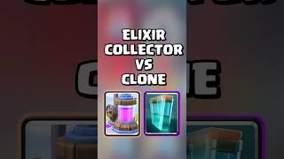 Elixir Collector VS Clone 💀 clashroyale shorts [upl. by Amsa608]