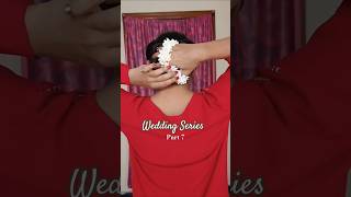 Bridal Hairstyle Series Simple and Easy hairstyles ✨ hairhacks hairtutorial shorts reels [upl. by Oivat]