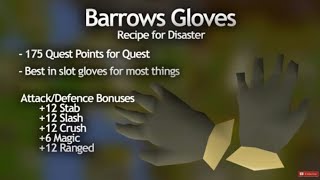 how to get rune dragon and barrows gloves easy guide video osrs [upl. by Lorenz]