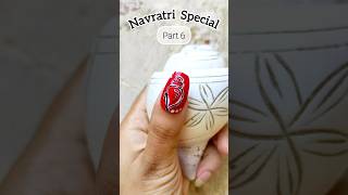 Navratri nail design shank art navratrispecial redlove nailartdesigns nails puja conchshell [upl. by Nepets888]