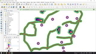 QGIS Tutorials 34 How to create Multiple buffer zones in QGIS  Beginners  QGIS 322 [upl. by Ytoc]