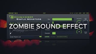 How To Create Zombie Sound Effects Using Simple Monsters [upl. by Puttergill]