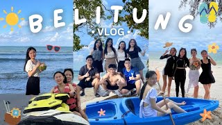 Trip to Belitung  private island jet ski beach kayaking ⛱️🐚🐳 [upl. by Nrubloc]