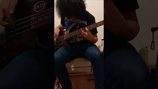 Iron Maiden  Powerslave bass cover by JATS shorts [upl. by Donnie]