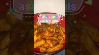 Tahu ayam asam manis youtubeshorts food memasak masakansimple [upl. by Tuinenga]