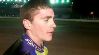 Sammy Halbert Stockton Half Mile Winning Interview 2013 [upl. by Akeimahs]