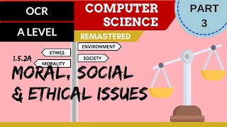 113 OCR A Level H046H446 SLR17  15 Moral social amp ethical issues part 3 [upl. by Rehprotsirhc]