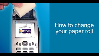 How To Change Your Verifone EFTPOS Terminal Paper Roll  Eftpos NZ [upl. by Anitak]