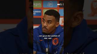 👀 GRAVENBERCH reageert op JUICHMOMENT van WOUT WEGHORST 🤔 Nederland Oranje [upl. by Nilya481]