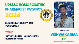 Hydrochloric acid poisoningCorrosive acid toxicologyUpsssc homeopathic pharmacist Bhartived sir [upl. by Iosep]