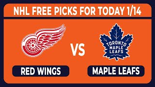 Detroit Red Wings vs Toronto Maple Leafs 1142024 FREE NHL Betting Tips Picks and Predictions [upl. by Aisetal]