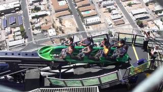 Las Vegas Stratosphere Hotel XScream Ride HD [upl. by Einalem]