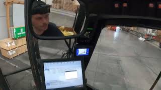 Order picking with a 5ton forklift POV [upl. by Giovanna]