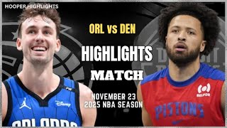 Detroit Pistons vs Orlando Magic Full  Game Highlights Nov 23 2025 [upl. by Ingeborg]