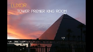 Luxor Las Vegas  2024 Luxor Tower Premier King Room Tour  Luxor Las Vegas Room Tour [upl. by Abas]