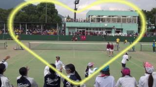 2016年 インカレ団体ソフトテニス 女子決勝 関西大学 多彩な応援 [upl. by Estella735]