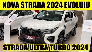 NOVA FIAT STRADA TURBO 2024 EVOLUIU EM TECNOLOGIA COM A MESMA CAP DE CARGA [upl. by Lantha]