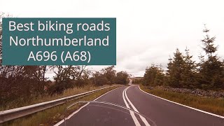 Best biking roads Northumberland  A696 A68 Ponteland to Scottish border  Suzuki VStrom 650XT [upl. by Sherlock]