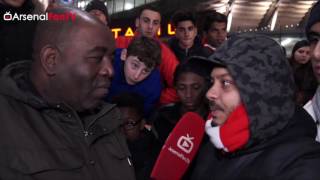 Arsenal 1 West Brom 0  Stop Saying Wenger Out  Troopz Clashes With Fan [upl. by Nojad]