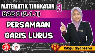 91  GARIS LURUS  BAHAGIAN 1  MATEMATIK TINGKATAN 3 AKADEMIYOUTUBER [upl. by Atinus2]