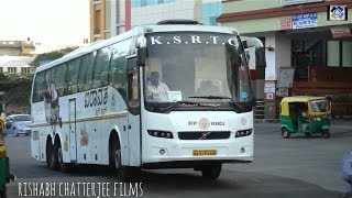 KSRTC AIRAVAT CLUB CLASS VOLVO B9R 9400 MULTI AXLE AT SHANTINAGARBANGALORE [upl. by Cate204]