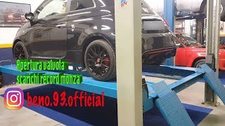 ABARTH 595 APERTURA VALVOLA RECORD MONZA  How to open Record Monza Valve [upl. by Nedia]