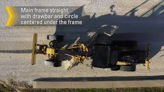 Cat Motor Grader Application Training Machine Positioning for Road Maintenance [upl. by Ru]