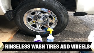 How To Rinseless Wash Tires And Wheels With Optimum No Rinse And Super Clean [upl. by Ariem258]