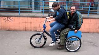 Tricycle трайк  ЭЛЕКТРОВЕЛОСИПЕД 60V на 24 дюймов [upl. by Odradlig284]