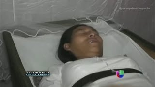 Una mujer en Nicaragua se metió viva en un ataúd  Primer Impacto [upl. by Eudoca780]