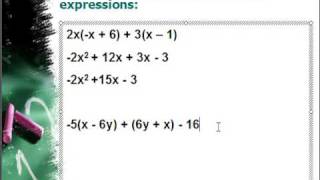 Simplifying Algebraic Expressions [upl. by Selfridge]