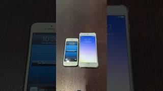 iPhone 5 on iOS 6 vs iPhone 6 Plus on iOS 9 boot up test shorts iphone5 ios6 iphone6plus ios9 [upl. by Quickel]