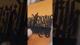 Calligraphy Artwork ORANGE [upl. by Arelus]