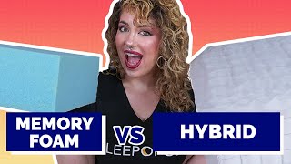 Memory Foam Vs Hybrid  Which Mattress Is Right For You [upl. by Dygall80]