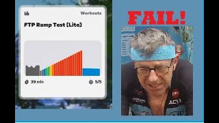 Zwift FTP Lite test I failed the FTP Lite test twice For different reasons [upl. by Nelhsa]