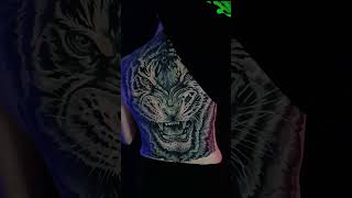 Cover up lotostattoo tiger tygrys cover tattoo tattooartist booking [upl. by Iliam]