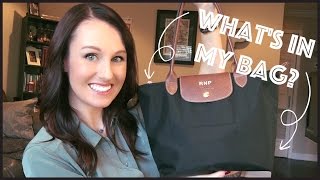 Whats In My Bag  Longchamp Le Pliage [upl. by Tansy]