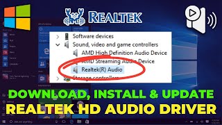 Realtek HD Audio Driver Download Install and Update Guide for Windows 1011 [upl. by Nomannic]