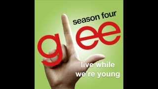 Glee  Live While Were Young Sped Up [upl. by Aiepoissac]