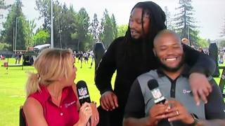 Marshawn Lynch Keeps Everything 100 LOL [upl. by Uhp]