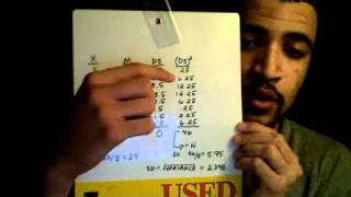 Calculation Standard Deviation Variance and Sum of Squares [upl. by Nilyad]