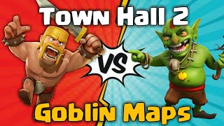 How to 3 Star the first 10 Goblin Maps with Town Hall 2  TH2 vs Goblin Maps  Clash of Clans [upl. by Airyt860]