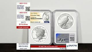 2024 Morgan amp Peace Silver Dollar  S Proof  NGC 70 Standard [upl. by Neehcas]