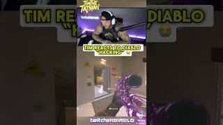 Tim reacts to Diablo “HACKING” Clips in Warzone😭 Does he use Cheats timthetatman diablo react [upl. by Nai]