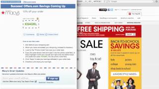 Macys Coupon Code 2013  How to use Promo Codes and Coupons for Macyscom [upl. by Suoivart]