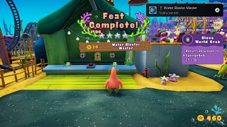 Water Blaster Master TrophyAchievement Guide  SpongeBob SquarePants The Patrick Star Game [upl. by Nythsa515]