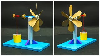 Wind Turbine Working Model  School Projects [upl. by Aneleve]