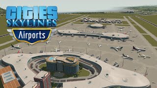 Looking at the Content of Airports DLC  Cities Skylines [upl. by Nations199]